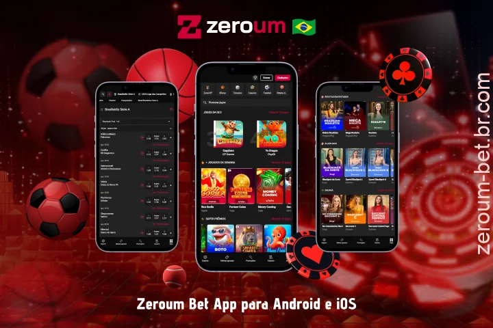 O aplicativo gratuito do Zeroum Bet oferece acesso rápido a apostas esportivas e jogos de cassino